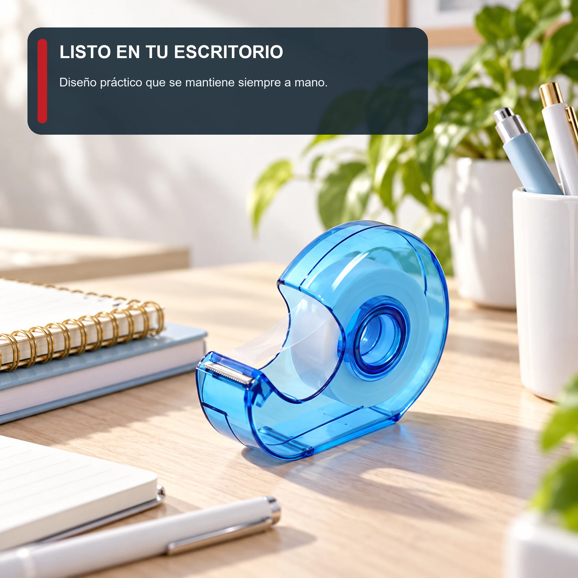 Dispensador de Cinta Azul con Rollo de 15 mm × 30 m