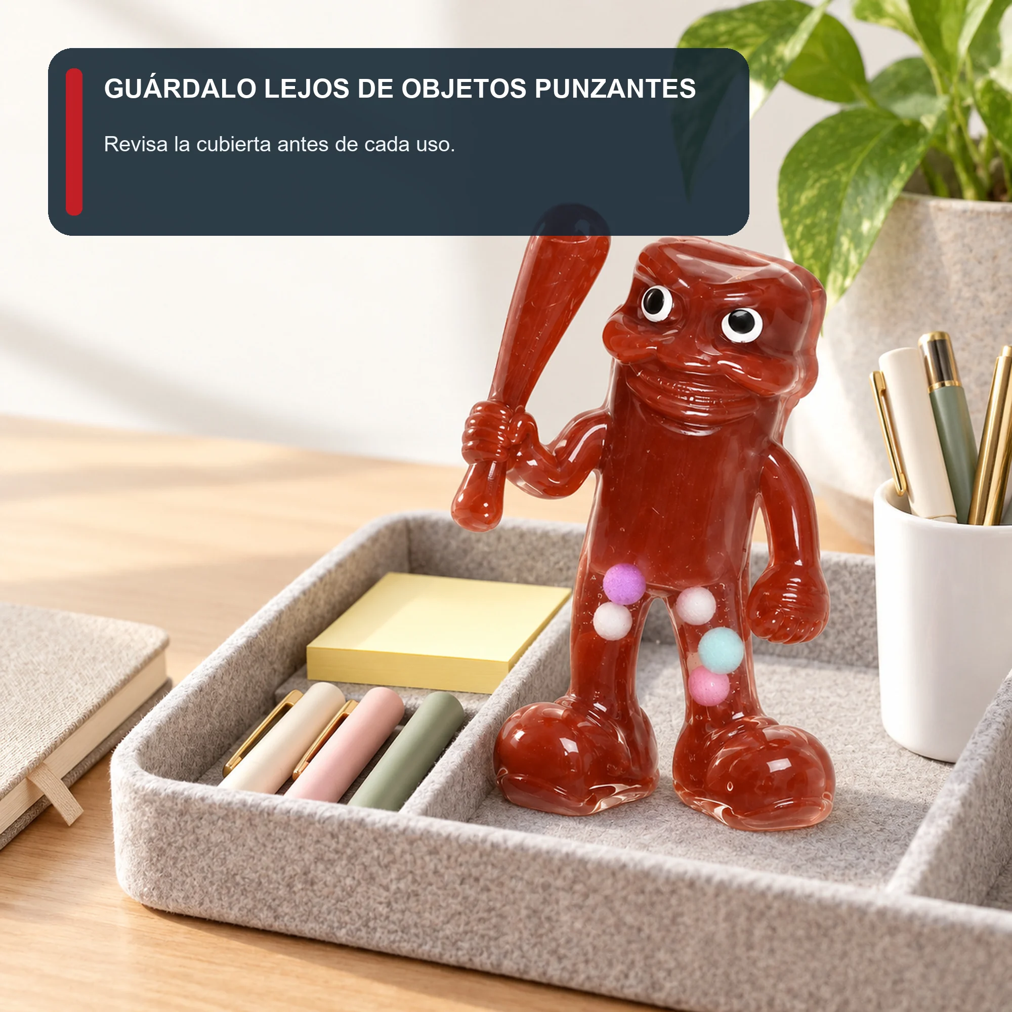 Juguete Antiestrés Jugador de Béisbol, Empaque 13 × 12,5 cm