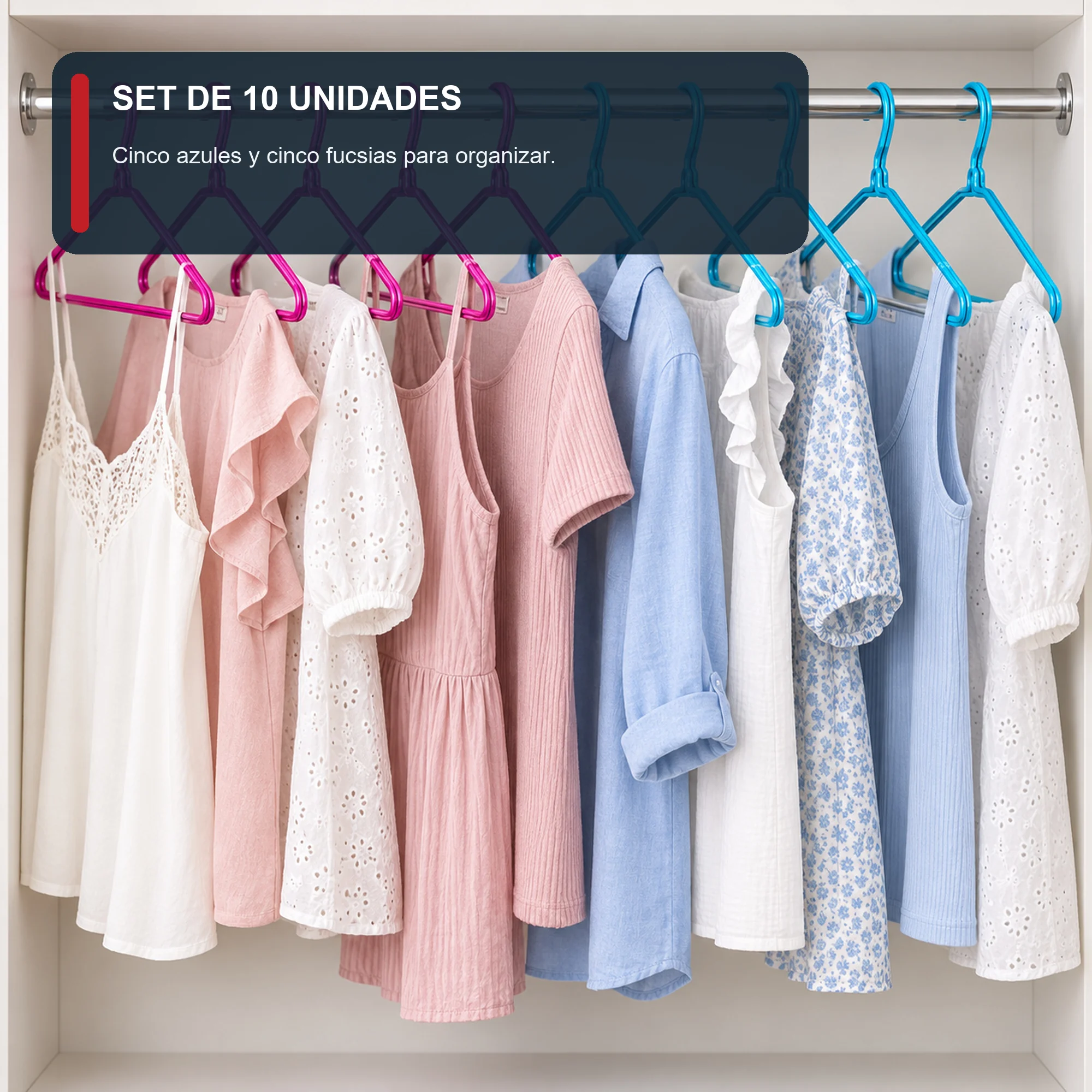 Set de 10 Colgadores de 40 cm